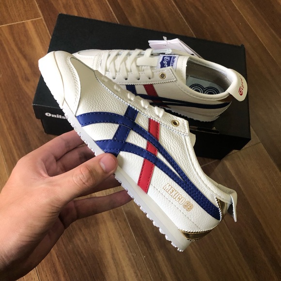 Onitsuka/Tiger MEXICO 66 White Blue Sneakers Athletic - Picture 2 of 6